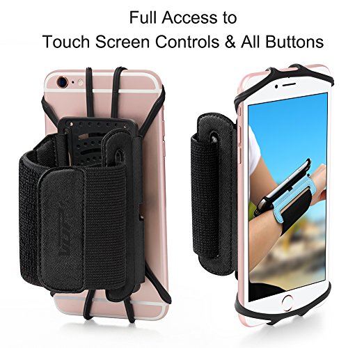 Vup Cell Phone Holder Wristband For Iphone Xs Max/Xs/Xr/X/6S/7/8 Plus, Galaxy S10/S10+/S10E/S9/S9+/S8 Note 9/8/J7, Lg G6, Google Pixel 3 Xl, 180 Rotatable Armband For 4.0"~6.5" Mobile Phone #TOP3