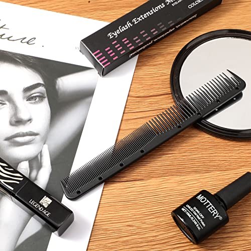 3 Pieces Carbon Fine Cutting Comb Carbon Fiber Salon Hairdressing Comb Hairdressing Comb Heat Resistant Barber Comb (Black) #TOP6