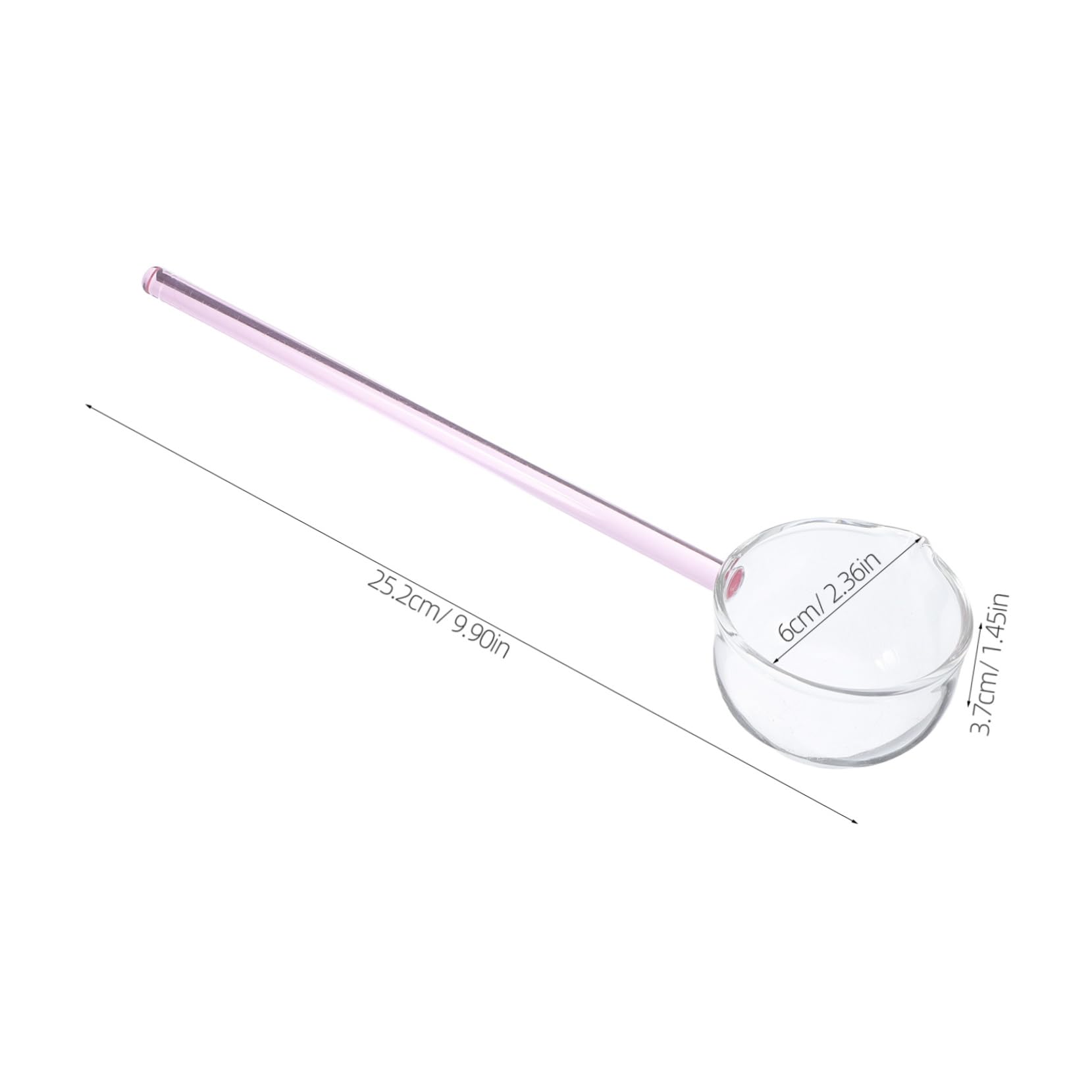 Cabilock Clear Glass Spoon with Long Handle Versatile Teaspoon for Milk Soup and Desserts Stylish and Heat Resistant Kitchen Utensil for Everyday Dining and Baking