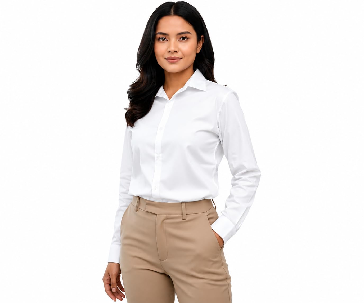 Womens Cotton Full Sleeve Shirt | Regular Fit Casual & Formal Shirt for Office, College-picture-10