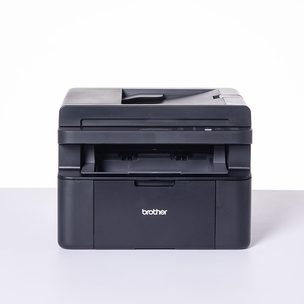 Brother DCP-1610W Mono Laser Printer - All-in-One, Wireless/USB 2.0, Compact, A4 Printer, Small Office/Home Printer, White