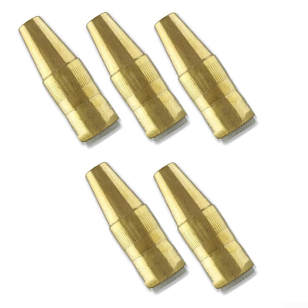 Confezione da 5 ugelli MIG in rame NST-3818B, per Q-Gas e Slim, 3/8" con incavo da 1/8", ricambio Q Gas