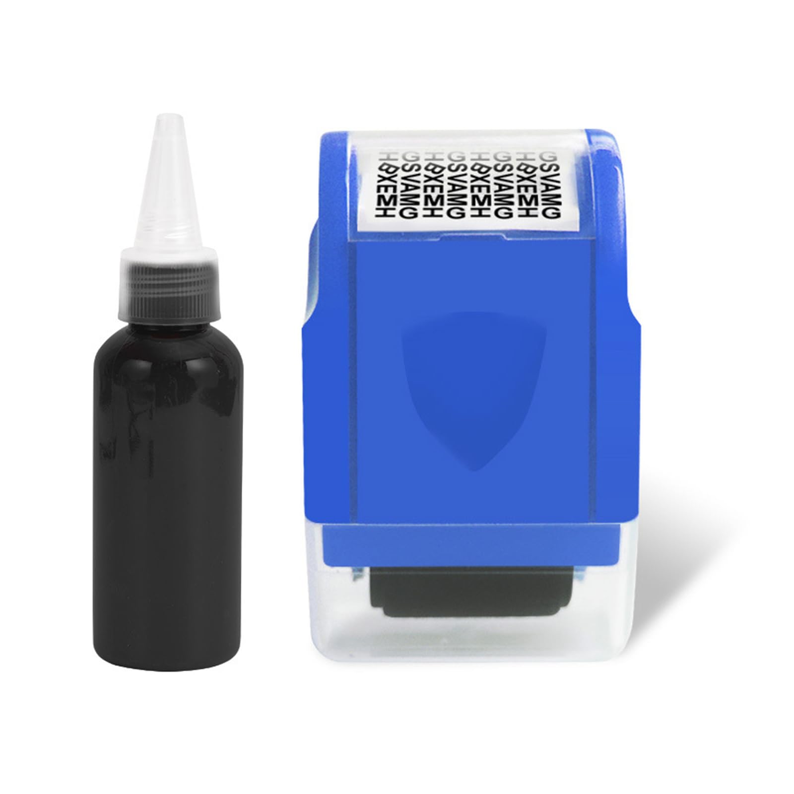 Hredyqw Privacy Theft Stamper with Clear Lid Security Roller Stamper for Confidential Document Mail Address
