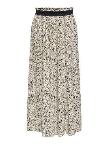 ONLY Damen Onlbase Faux Leather Skirt OTW Noos Lederrock, Toasted Coconut,