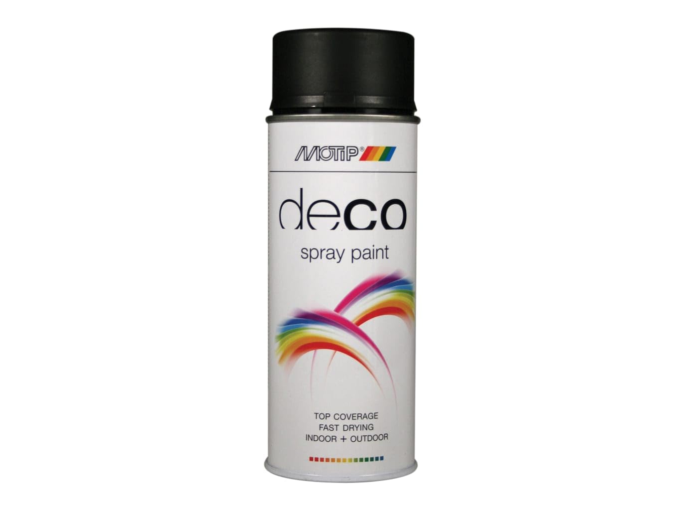 Motip® Black 01601 Deco Spray Paint Matt Ral 9005 Deep 400Ml
