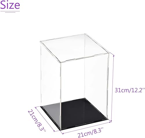 Miniatura 10 de DMiotech 1 caja de acrílico transparente a prueba de polvo 98 x 59 x 39 pulgadas para coleccionables