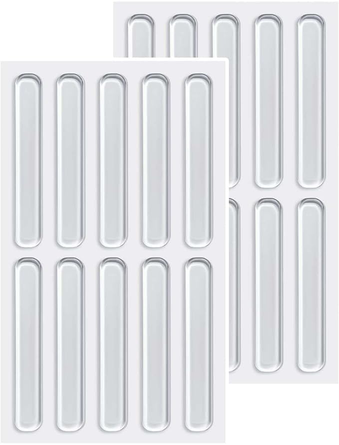 20 PCS Clear Silicone Bumpers Pads Anti Door Slam Rubber Feet