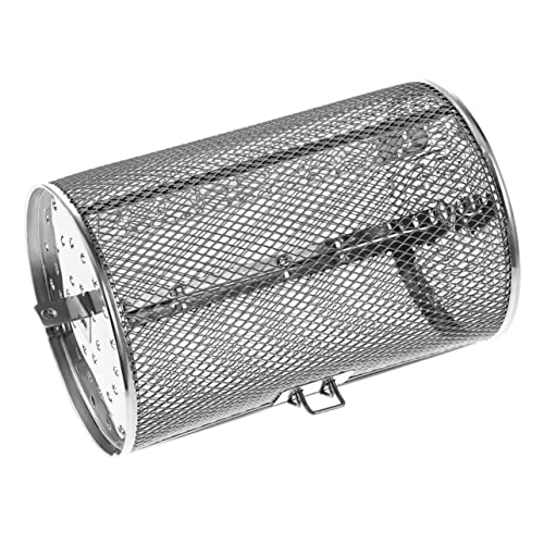 Kisangel Grilled Cage Rotating Basket for Air Fryer Kitchen Grill Cage Skewers for Bbq Skewers Grilling