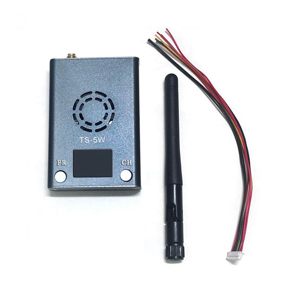 4.9-5.8G 5W VTX 64CH Trasmettitore Video FPV 25mW/5W Potenza Elevata Regolabile per Droni RC FPV A Lungo Raggio