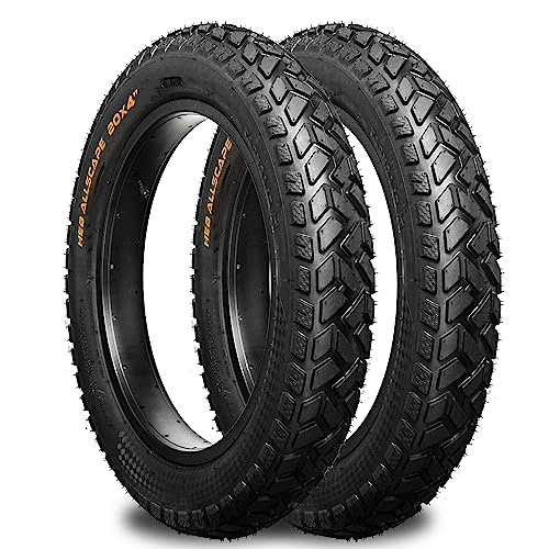 2 Pack Heb Allscape 20X4In Fat Tire For Ebike Mtb, Heavy Duty High-Performance Puncture Resistant E-Bike Mountain Bike Tire, All-Terrain Directional Tread, High-Density Tire For Street & Trail Riding #TOP2
