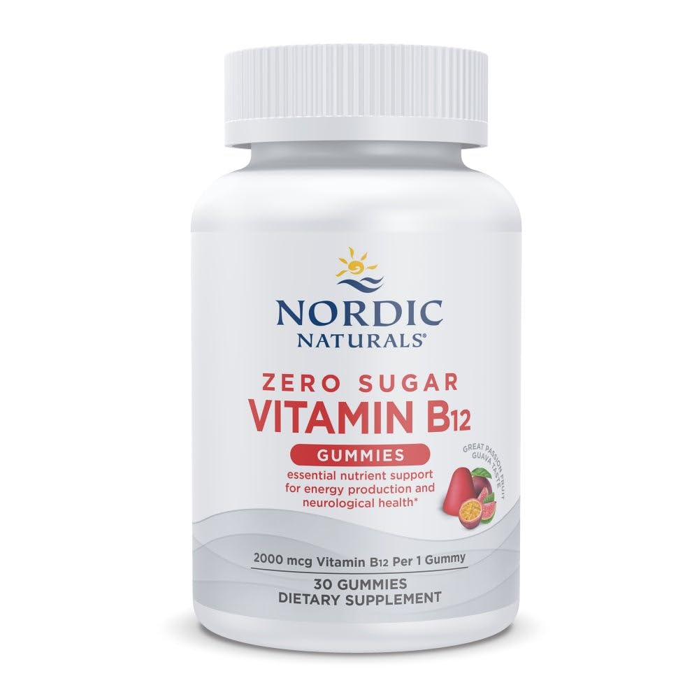 Nordic Naturals B12 Gummies - 2000mcg - Zero Sugar - 30 Gummies