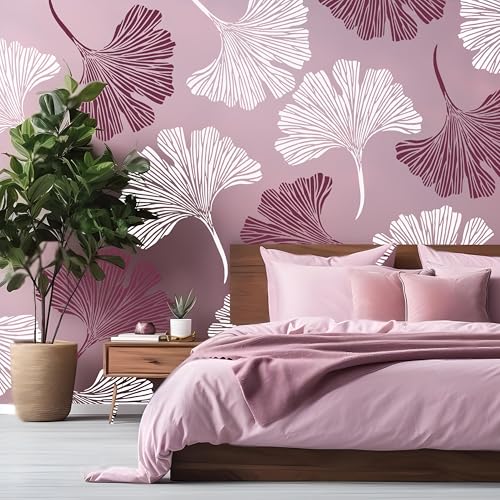 Image of Metal Leaf Pack of 2 Stencil for Wall Painting Home DIY Reusable Wall Stencil Design for Wall Decoration (16-inch x 24 inch) - Combo of 2