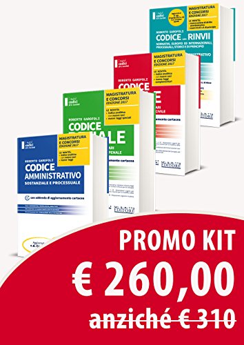 Kit 4 codici magistratura 2017 (Civile, penale, amministratico, civile+penale). Concorso magistratura Kit 4 codici magistratura 2017 (Civile, penale, amministratico, civile+penale). Concorso magistratura