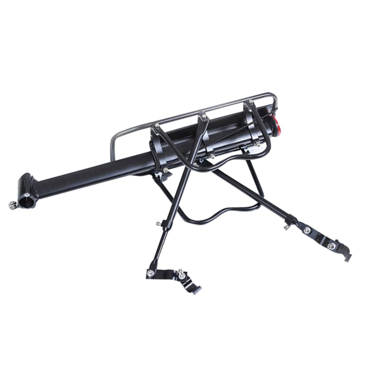 Rear Bike Rack Sosoport Adjustable - 20 Inch Aluminum Alloy Cargo Rack ...