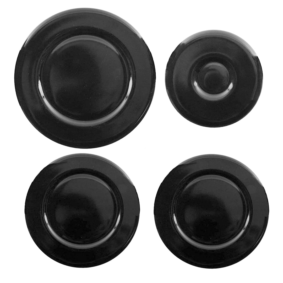 4 Set of Cooker Oven Gas Hob Rapid Burner Flame Caps Crown Ring Tops Covers