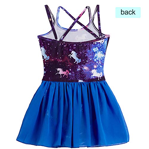 image for Sylfairy Girl's Camisole Ballet Tutu Dress Skirted Leotards Uincorn Da