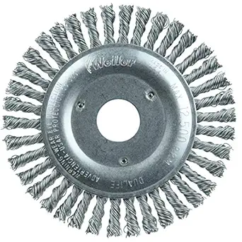 (Ship from USA) Weiler 804-08750 5 in. Stringer Bead Wire Wheel/Item NO#E8FH4F85486184