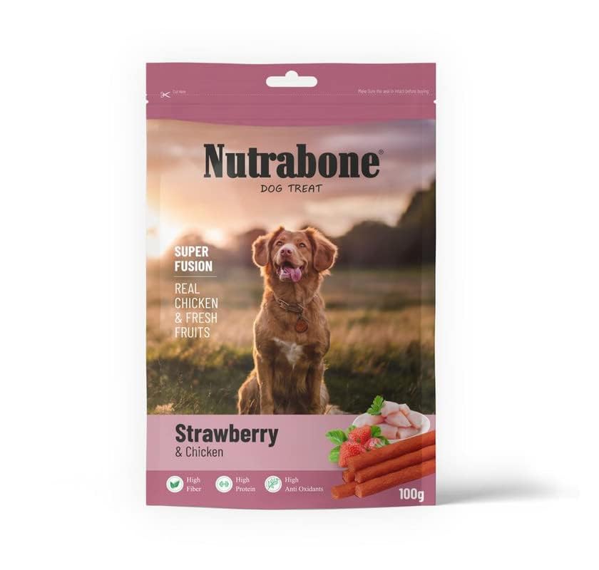 NUTRABONE Super Fusion Dog Treat, 100 g (Strawberry & Chicken) (B0CVCP5FWW) Amazon Price History, Amazon Price Tracker