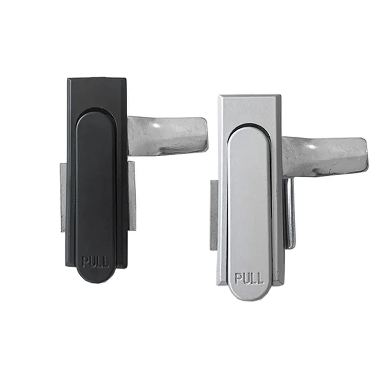 Bmkgodn Black Zinc Alloy Cabinet Lock， Cabinet Door Lock Zinc Alloy Plane Black Electric Box Latch Flat Locks Ms717-1 1Pcs(Black Zinc Alloy)
