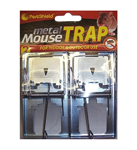 Pestshield 2 Pack Metal Mouse Trap Indoor & Outdoor Use New