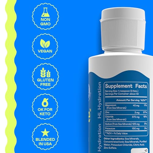 Image of Hi-Lyte Sugar Free Electrolytes for Rapid Hydration, Fasting and Immune Support (3 Bottles, 144 Servings) | NO Calories | 20%+ More Potassium, Magnesium & Zinc