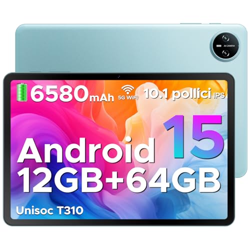 DOOGEE Tab A9 Android 15 Tablet 10 Pollici, 12(3+9) GB RAM + 64GB ROM ...