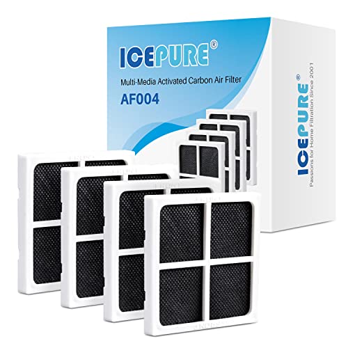 ICEPURE AF004 Refrigerator Air Filter Replacement for LG LT120F, Kenmore Elite 469918, 9918, ADQ73214402, ADQ73214404, ADQ73334008, 4PACK