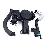 Car Oil Separator PCV Valve Assembly for TT A4 Q5 for VW for Skoda Golf for Jetta Seat 1.8 2.0 TSI 06H 103 226 A 06H 103 495 E - (Color: Black)