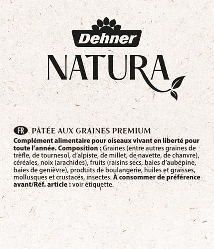 Dehner Natura Premium Nourriture pour Oiseaux Sauvages, pour granivores, mangeurs d’Insectes, avec crustacés et Insectes, 2,5 kg – Image 4