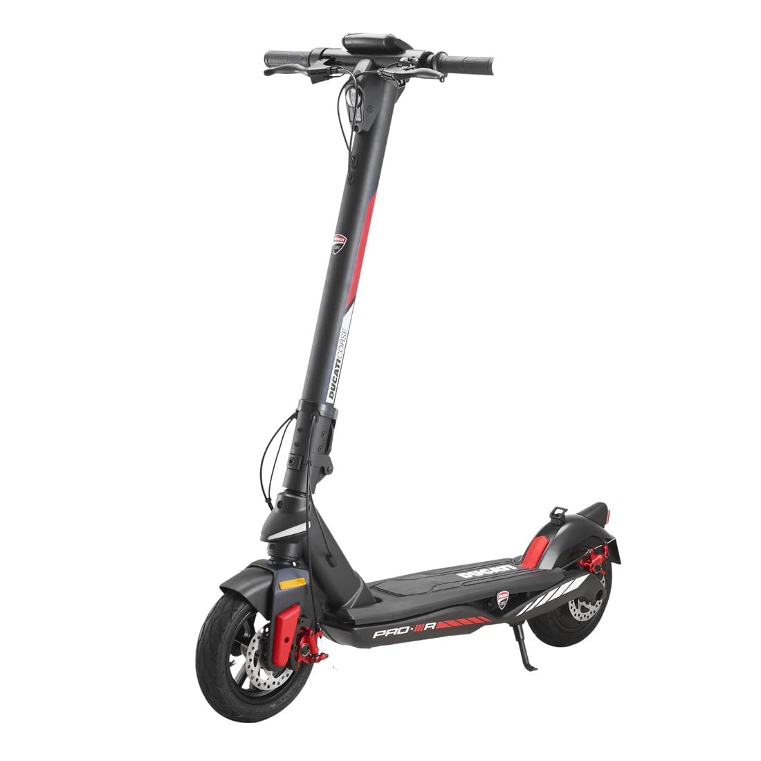Ducati Racing E-Scooter Pro-III R, Electric Scooter with Integrated Directional Arrows, Pirelli 10 Wheels, Range 50 km, Motor 350 W, Battery 468 WH, Double Disc Brake