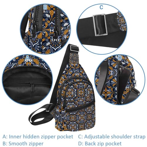 Bolso bandolera vintage impermeable y resistente estilo boho 4