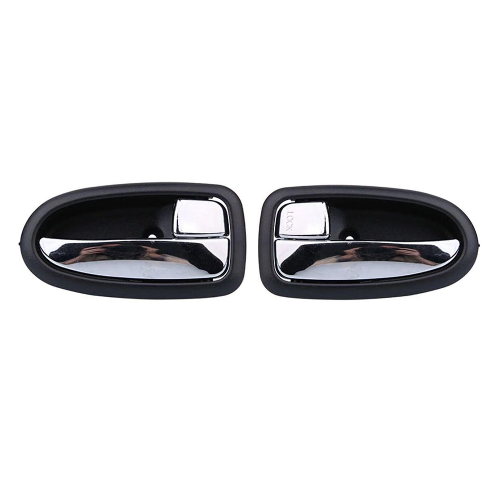 TRASH BIN Interior Inside Door Handle Car Interior Door Handle Inner Handles for Hyundai for Matrix 2001-2010(Chrome 1 Pair)