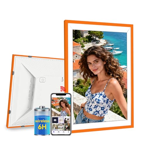 Battery Power Digital Photo Frame Electronic LED Screen Customizable Touchscreen...