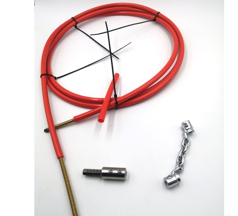 6mm cavo albero flessibile 5m set completo di strumenti per catena di pulizia DN32-40 rimozione dello zoccolo del tubo Pulizia dello scarico