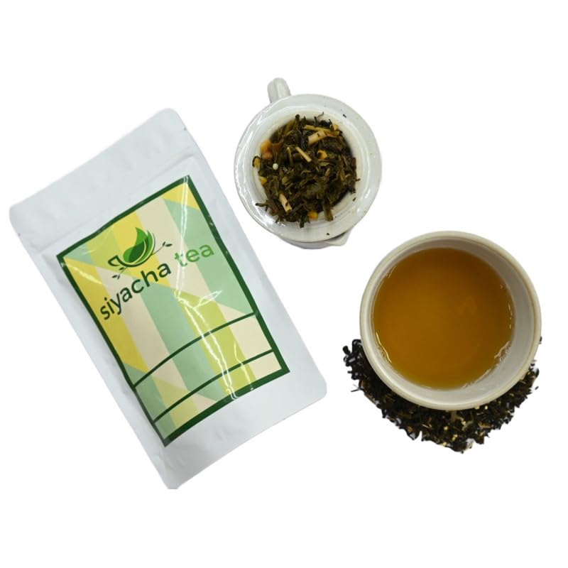 Image of Siyacha Tea Hibiscus Floral Herbal Infusion, 250g, Caffeine Free Blend for Stress Relief & Good Sleep, Calming Tisane, 100% Natural Leaves, Refreshing Premium Delight, Brew Hot or Cold,