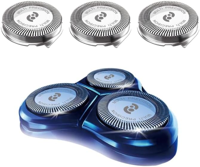 Cabeças de reposição HQ8 para barbeadores Philips Norelco, 3 unidades e escova