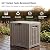 EAST OAK Outdoor Storage Box, 31 Gallon Deck Box, Waterproof Resin Storage Bin for Patio Cushions, Gardening Tools, Accessories, Lockable, UV Resistant, Brown