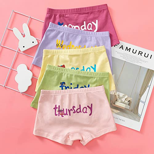 Toddler Girl Underwear Kids Panties Baby Briefs Days of The Week Underpants Pack of 52