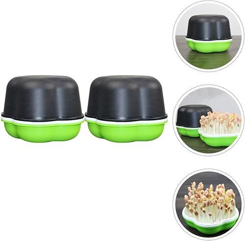 Miniatura 8 de GANAZONO 2 juegos de bandejas de inicio de vegetales bandejas de vivero de plantas, bandejas de cultivo, germinación de flores, tazas de inicio,