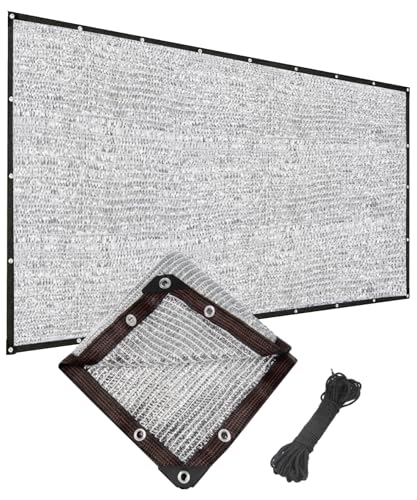 EICIOULD 40% Aluminum Foil Shade Cloth with Grommets, 10' x