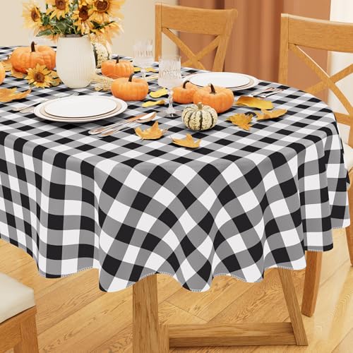 Image of misaya Oval Waterproof Vinyl Table Cloth, Flannel Backed Tablecloth