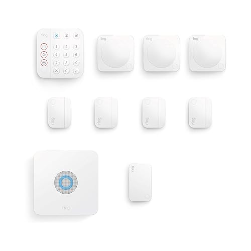 Immagine del prodotto Kit Ring Alarm - L, da Amazon | Sistema di allarme per la sicurezza della tua casa con monitoraggio assistito opzionale - Senza vincoli di lunga durata - Compatibile con Alexa