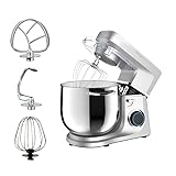 Stand Mixer, 11L Food Mixer with Agitator, Dough Hook, Egg Beater, 1700W Tilt Head Dough Blender, 6-Speed Adjustable Multi-Function Cook Machine, Household Desktop Egg Beater, For Baking