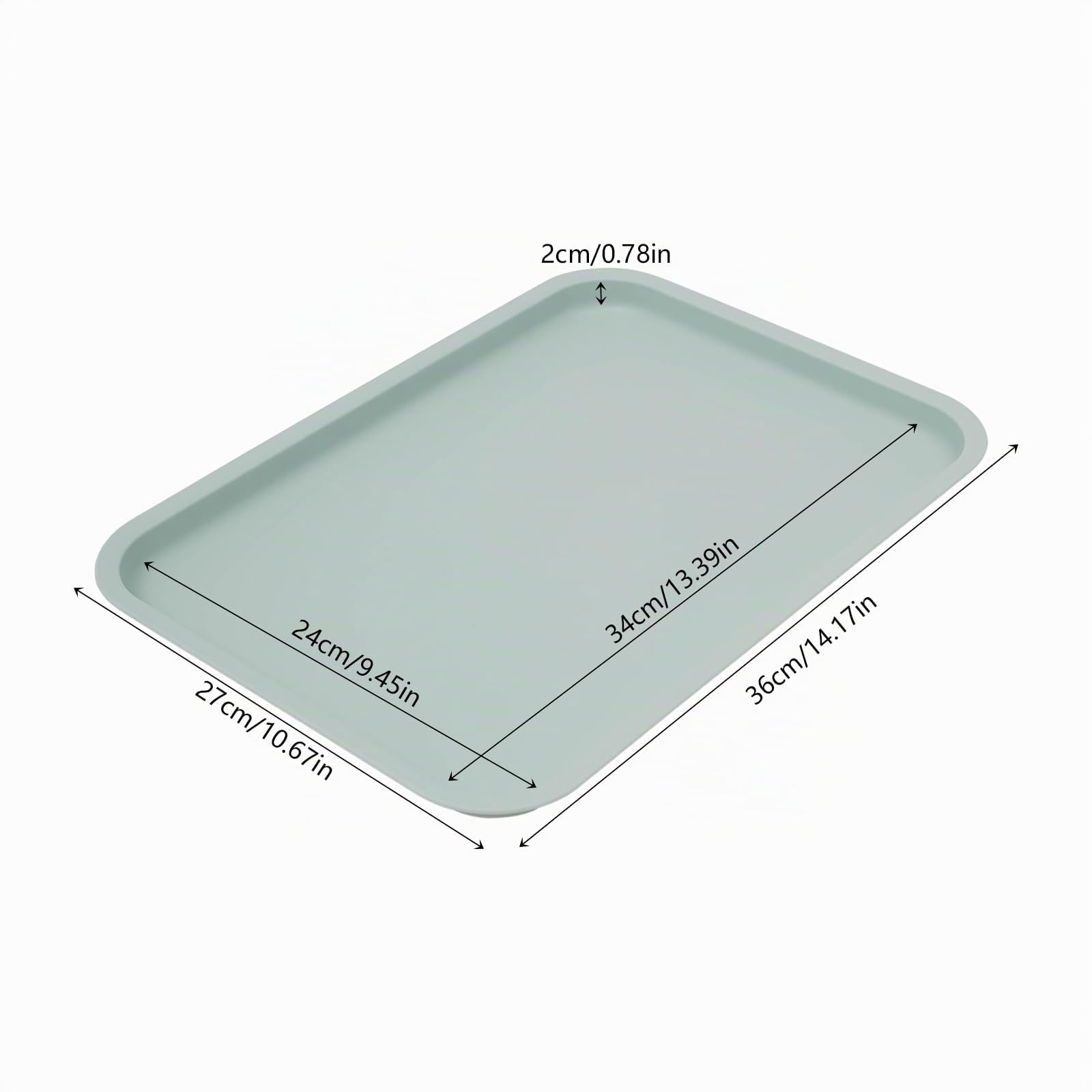 24 Pezzi Vassoi in Plastica Vassoio Rettangolare per Servizio Piatti Vassoi Impilabili per Fast Food Vassoi Antiscivolo Portaoggetti per Ristoranti, Mensa, Cucine, Hotel, Ristoranti