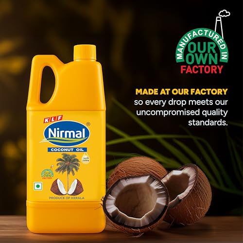 Image of KLF Nirmal 100% Pure Coconut Oil, 1L Jar (Pack of 2)