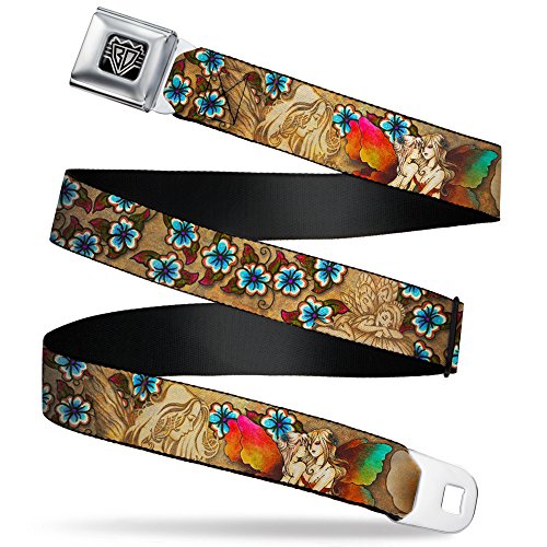 Cinturón de seguridad de tela resistente Buckle-Down TJ-Fairies con hebilla ajustable