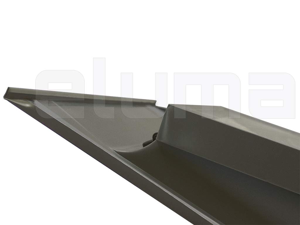 Lucernario - Finestra per tetto "BASIC VASISTAS" Vetro singolo Temperato 4 mm/Finestra per uscita sul tetto/Made in Italy (48x72 Base x Altezza)