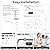 No Stud TV Wall Mount, Studless Drywall TV Mount for 22-55 inch TVs, Low Profile Tv Hanger Max Load 100 lb, No Drill, No Anchors, Easy Install with All Hardware Included