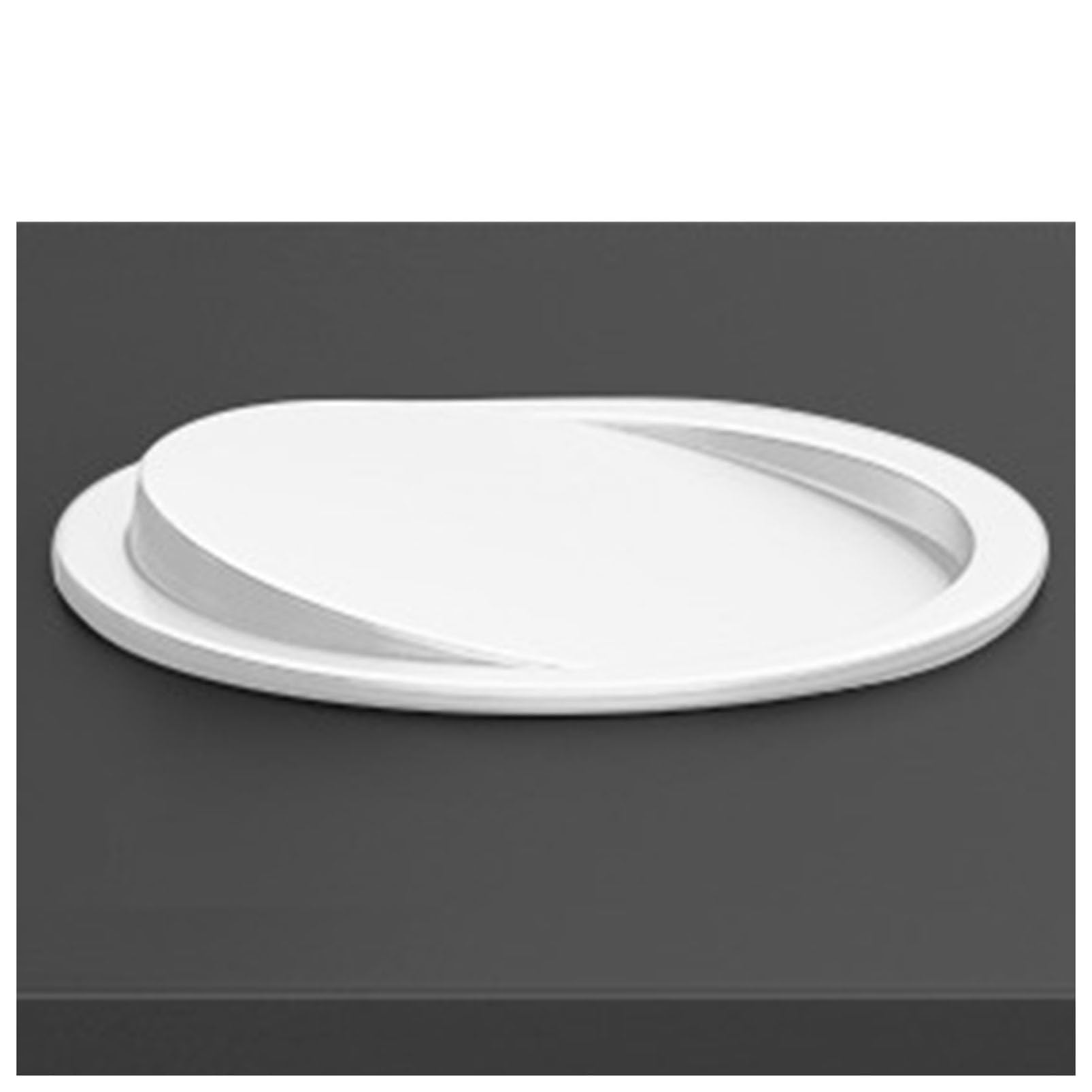Genérico Papelera empotrable con Tapa, contenedor de Reciclaje de Acero Inoxidable para encimera de Cocina, Oficina o Dormitorio.