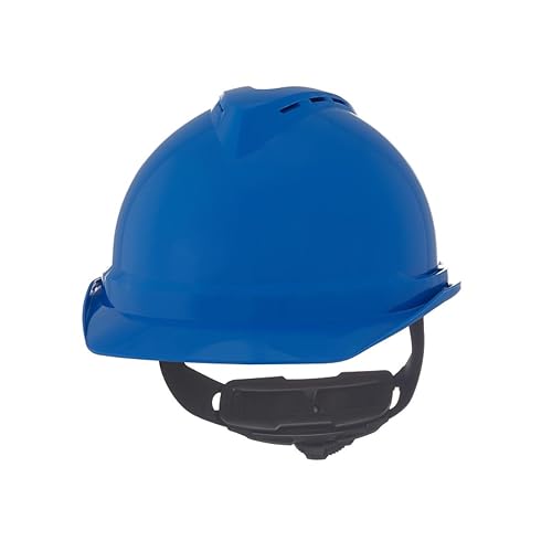Miniatura 5 de MSA 10034018 V-Gard 500 Gorra de seguridad estilo tapa con suspensión de trinquete Fas-Trac III  Carcasa de polietileno protección superior contra